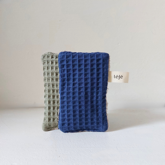 Pack 2 Eponges Lavables - mix couleurs