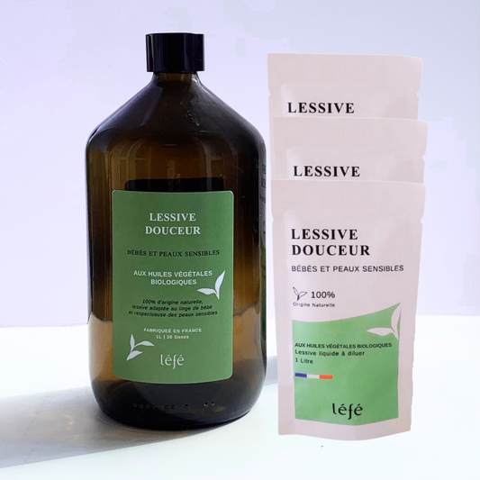 Pack Lessive 4L – Flacon & 4 recharges
