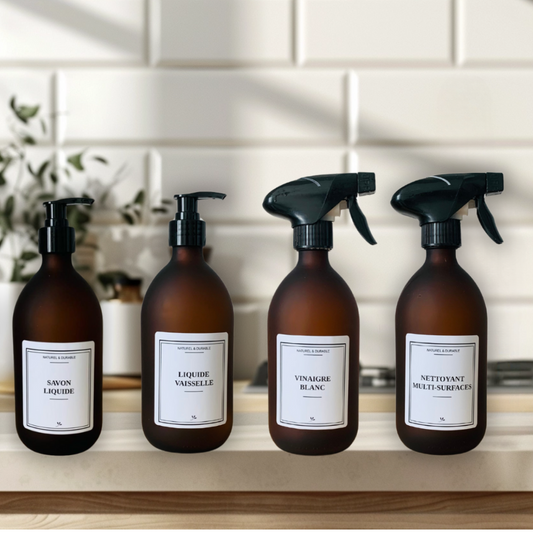 Pack Flacons en verre - Entretien de la maison