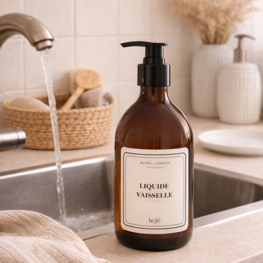 Flacon en verre - Distributeur Liquide Vaisselle