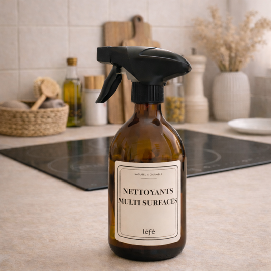 Flacon en verre - Spray Nettoyant Multi-Surfaces rechargeable
