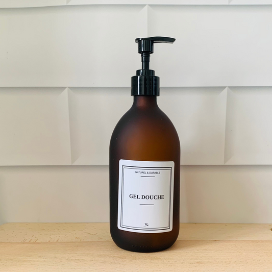 Flacon en verre - Gel Douche