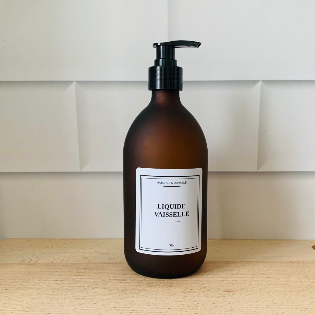 Flacon en verre - Distributeur Liquide Vaisselle