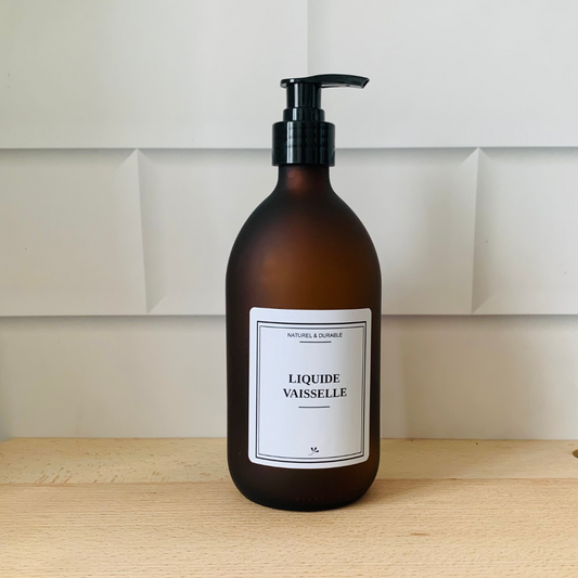 Flacon en verre - Distributeur Liquide Vaisselle