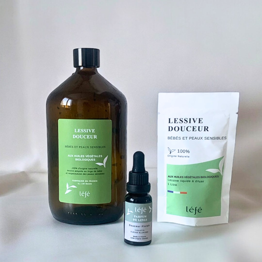Pack Lessive 2L et Parfum Douceur florale – Léfé